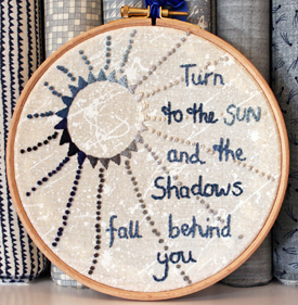 Turn to the Sun - Sky Embroidery